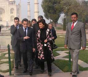 Mr. Nicolas Sarkozy with Tour Guide Lalit Chawla